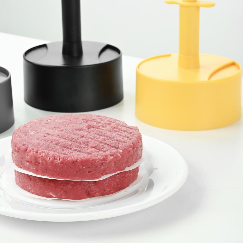 ABS Plastic Non-Stick Round Burger Patty Press - Manual Kitchen Tool