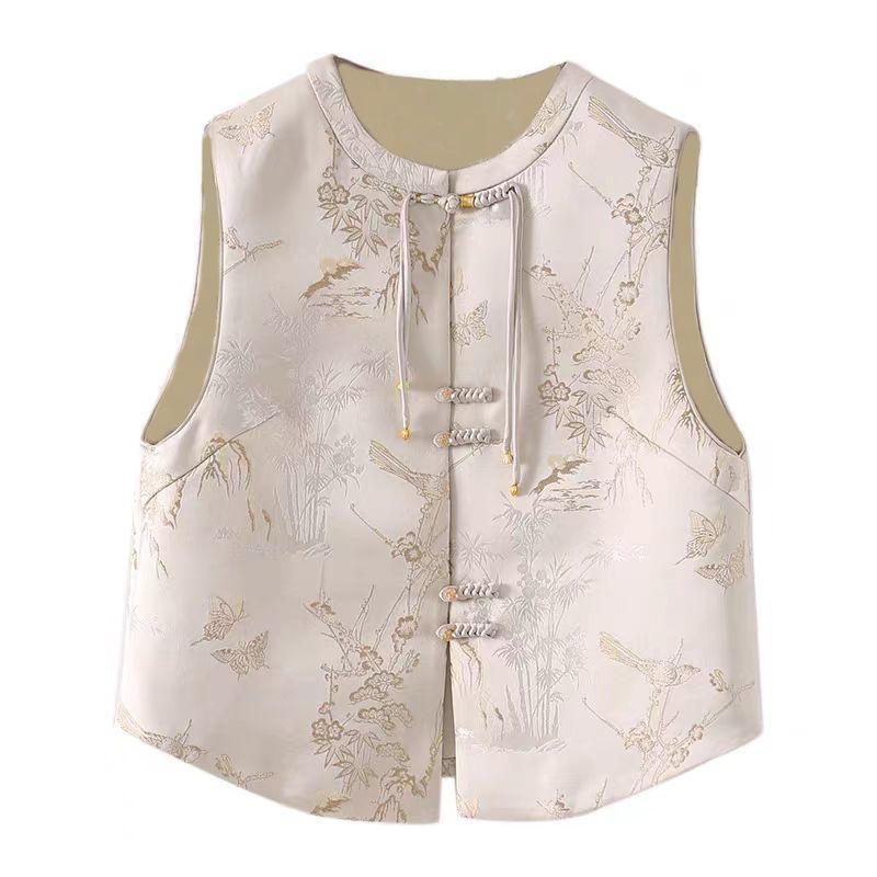 Spring Vest Shows Thin Temperament Design Fashionable Women's Vest To the Age of High-end Tops