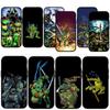 Ninja Comics Turtles Anime Hülle Handyhülle für Apple iPhone 16 15 14 13 12 11 Pro Max 6 6S Plus + SE 15+ 16+ Weiche Hülle