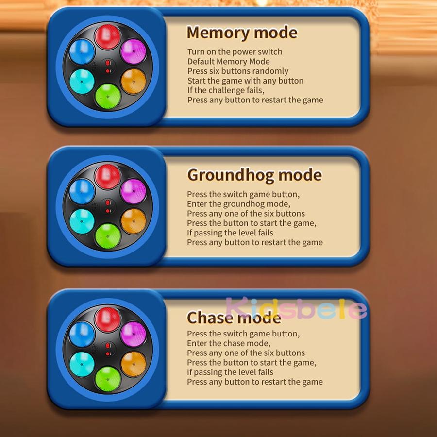 Led Memory Game Drum Toy For Kids – Fun Beat & Tap Toy With 3 Modes, Music & Lights, Perfect Birthday Or Christmas Gift
