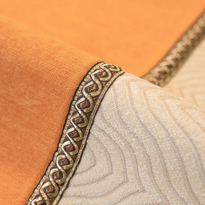 Luxury Splice Wide Edges Sofa Cover Anti-slip Corner Sofa Cushion Chenille Cloth Decor Sofacover Leather Sofa Protector Cover