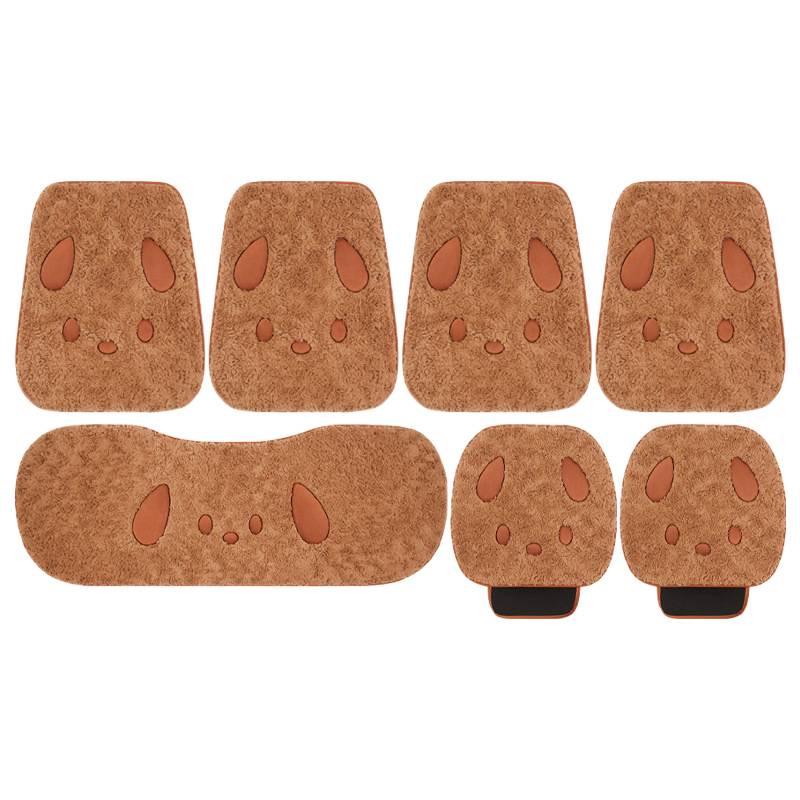 Winter Plush Puppy Car Seat Cushion for Ford Focus - Warm & Cute