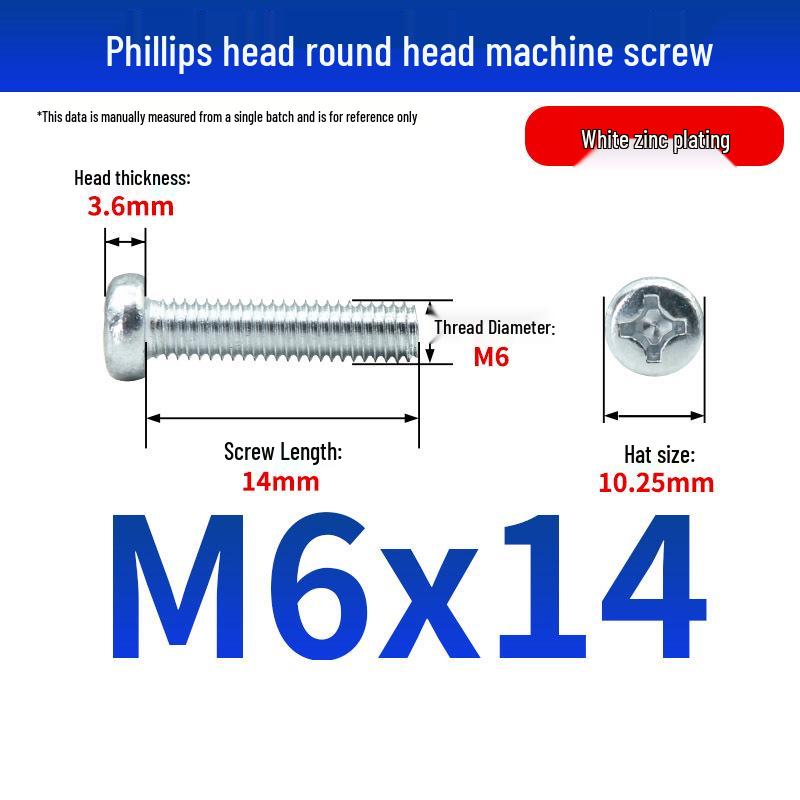 GB823 Phillips Round Head Machine Screw for Switch Socket Panel Junction Box