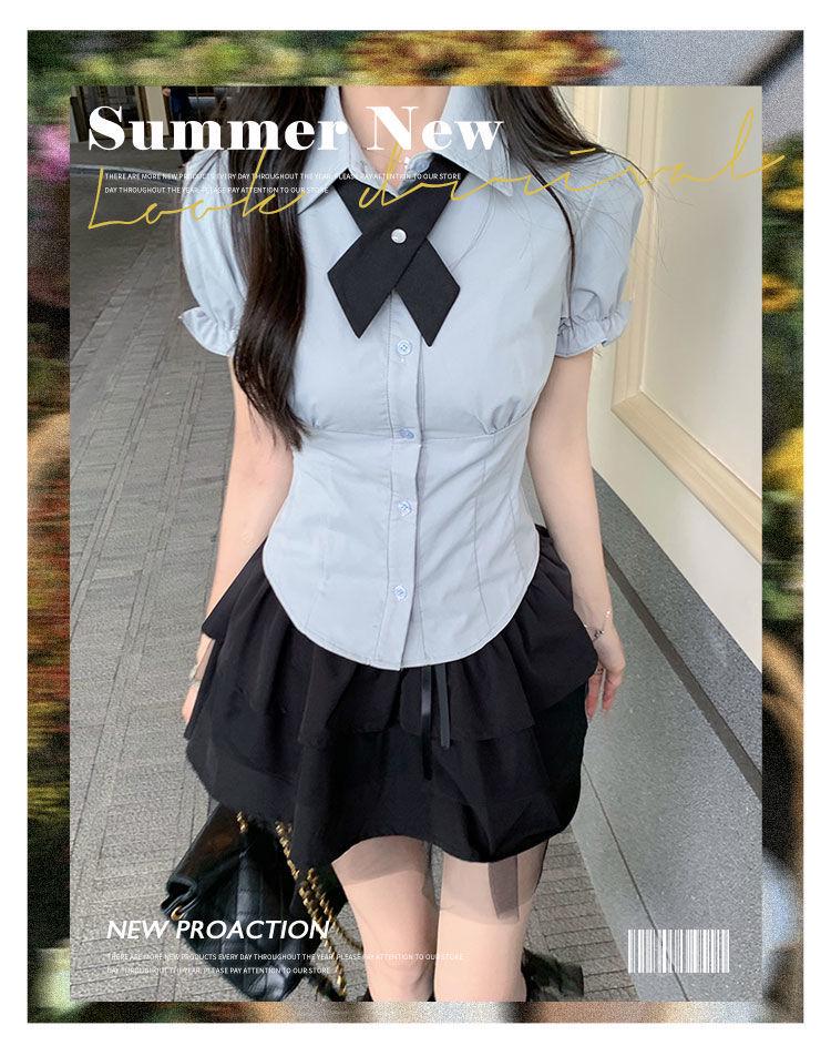 Petite Academy Style 3-Piece Set: Short Skirt, Midi Skirt, Summer Dress, JK Uniform Shirt
