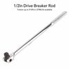 15in 1/2in Drive Breaker Bar Chrome Vanadium Steel 180 Degree Flexible Extension Breaker Bar Chrome Vanadium Steel Breaker Bar