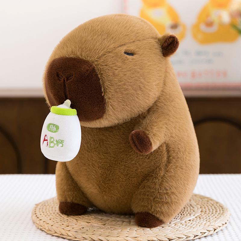Capybara Plush Pillow Doll - Cute Large Stuffed Toy for Children