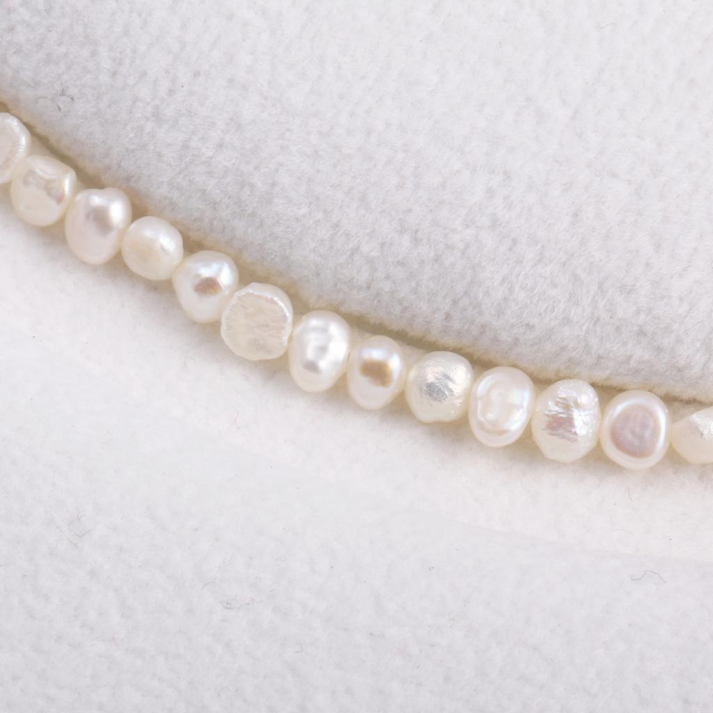 1String, Natural Freshwater Pearls, 3-4 Mm Nugget Pearl Beads for Jewelry Making DIY Necklace Supplies, Birthday Party Gifts for Women, 36cm