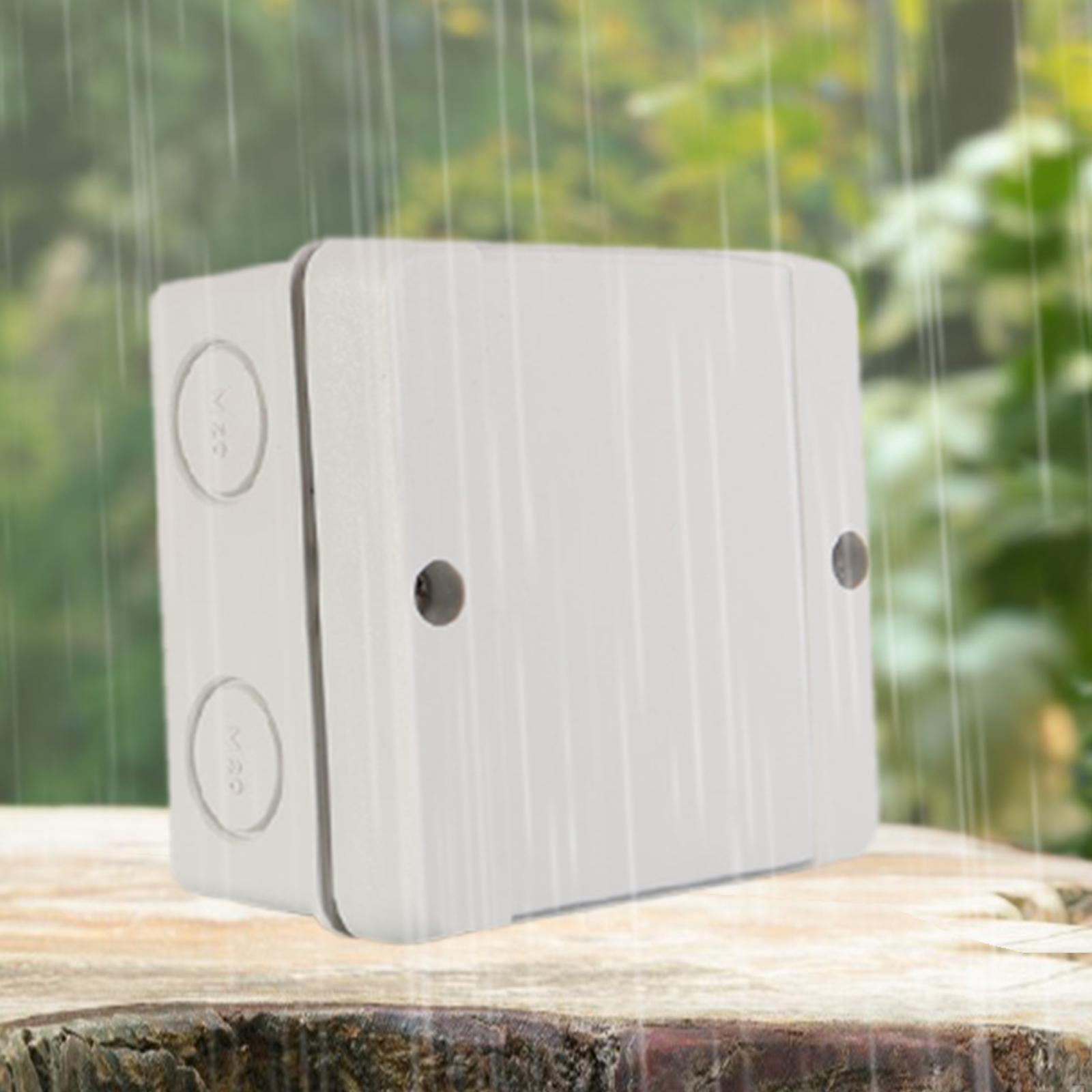 

Connection Box Extension Cord Cover Dustproof Rainproof Weatherproof Wire Junction Outdoor 53mmx88mmx88mm