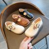 Meisjesschoenen Basic Mary Janes Kinderschoenen Platte Schoenen Baby Peuters Antislip Casual Schoenen voor Kind Leren Schoen Zwart E01042