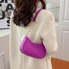 Fashion Women Handbag Solid Color Casual Mini Underarm Bag Female Chain Shoulder Pouch Ladies Leather Tote Bag