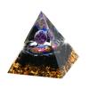 Orgonite Crystal Object, Orgone Pyramid Tower, Energy, Nature, Reiki, Healing, Chakra, 6cm x 6cm (20)
