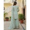 Magnifique costume Pakistanais Sharara en Georgette Synthétique Design Bollywood Salwar Kameez