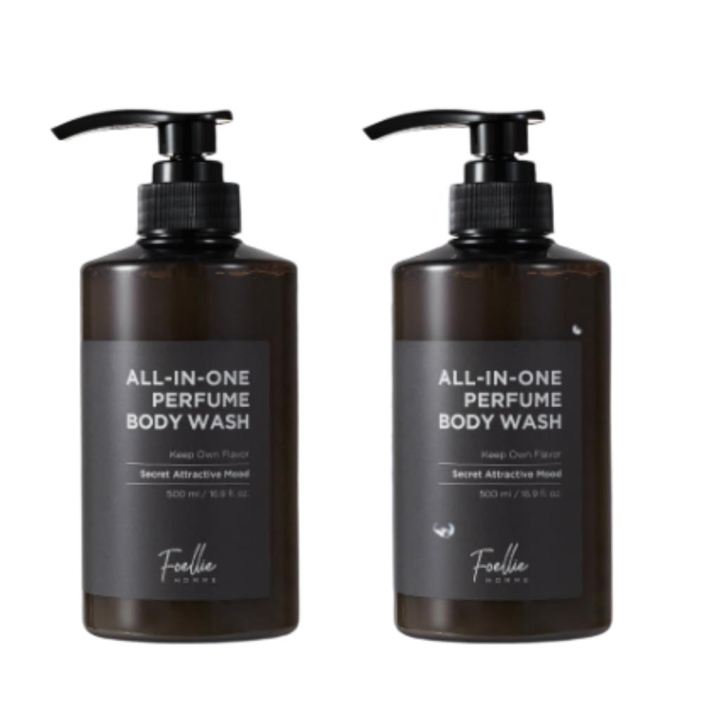 

Foellie Homme All-in-One Perfume Body Wash Woody & Bergamot 500ml x2