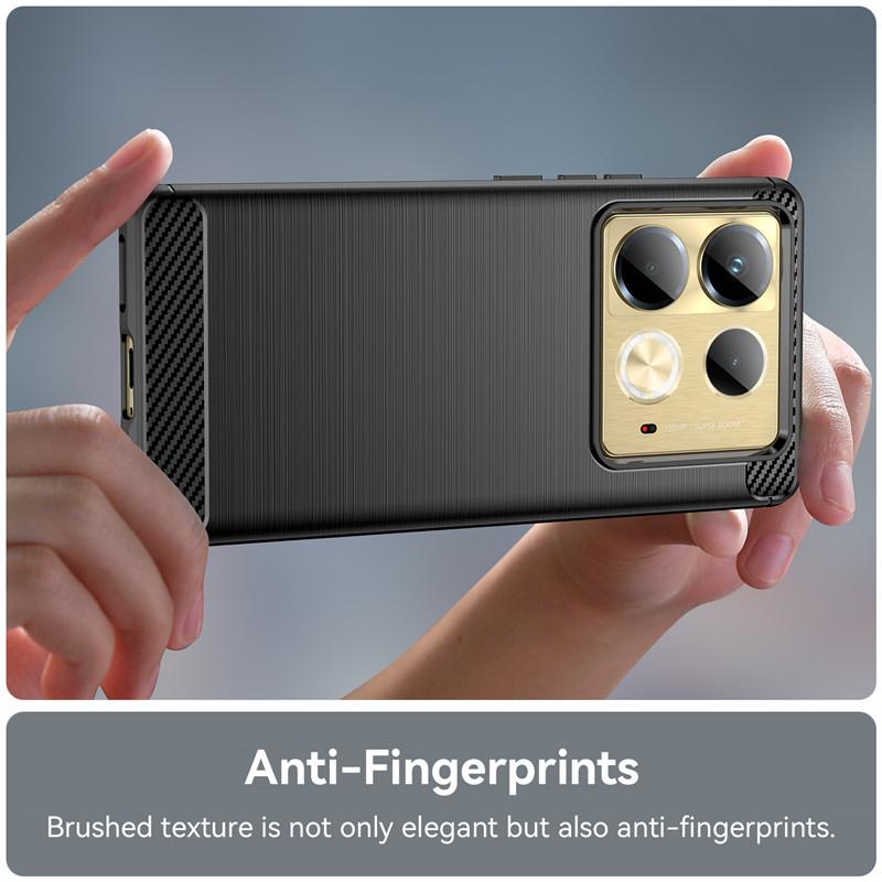 For Infinix Note 40 Case For Infinix Note 40 4G Cover 6.78 Inch Carbon Fiber Shockproof Silicone Bumper For Infinix Note 40