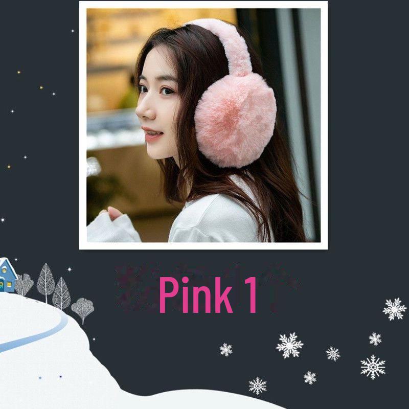 Süße koreanische faltbare Ohrenschützer: Warmes Kaninchenfell-Imitat für Herbst/Winter, Unisex-Design.