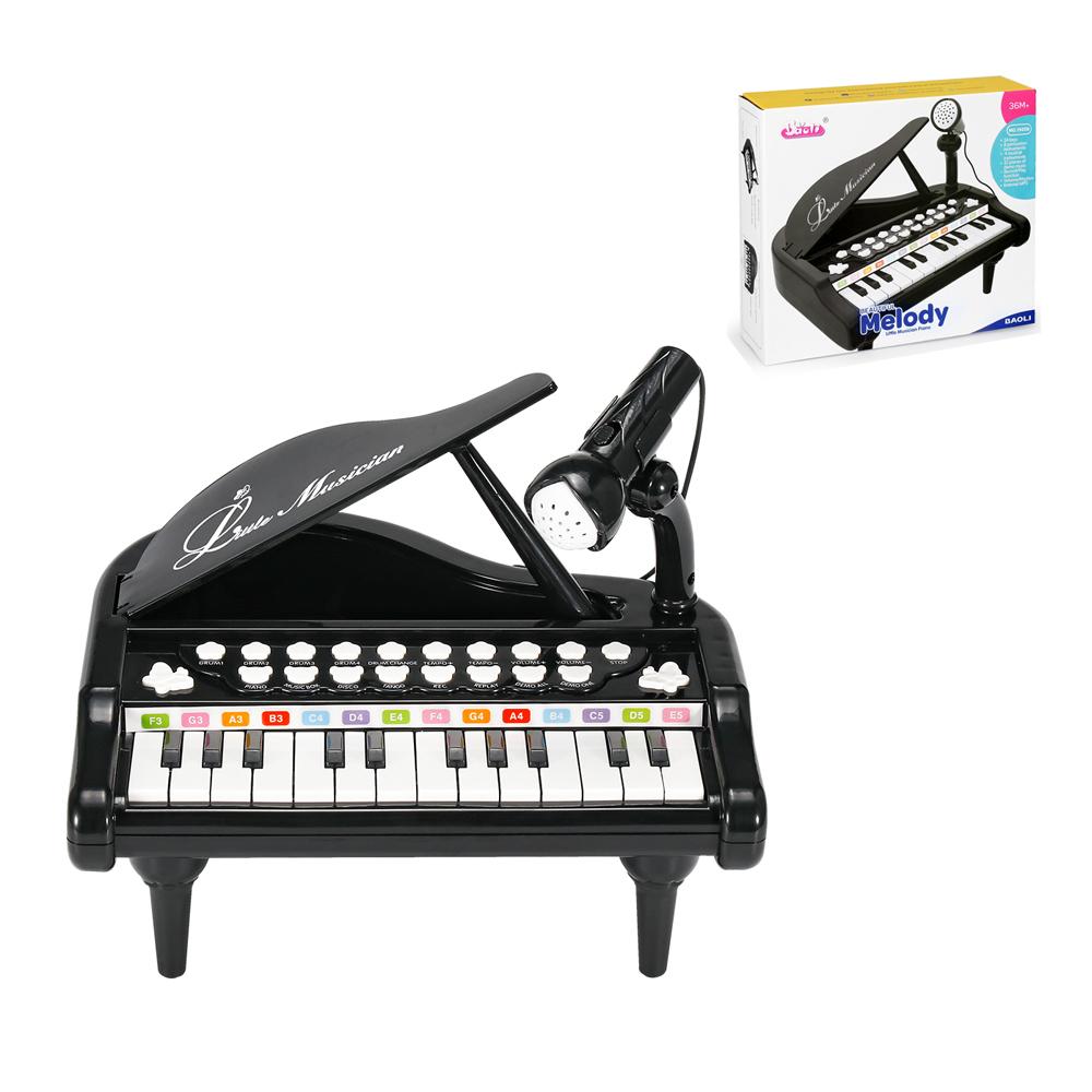 

Kids Electronic Keyboard Piano Toys Kids Musical Instrument with Microphone Mini Piano Toys Educational Toys for Kids Gifts чорний