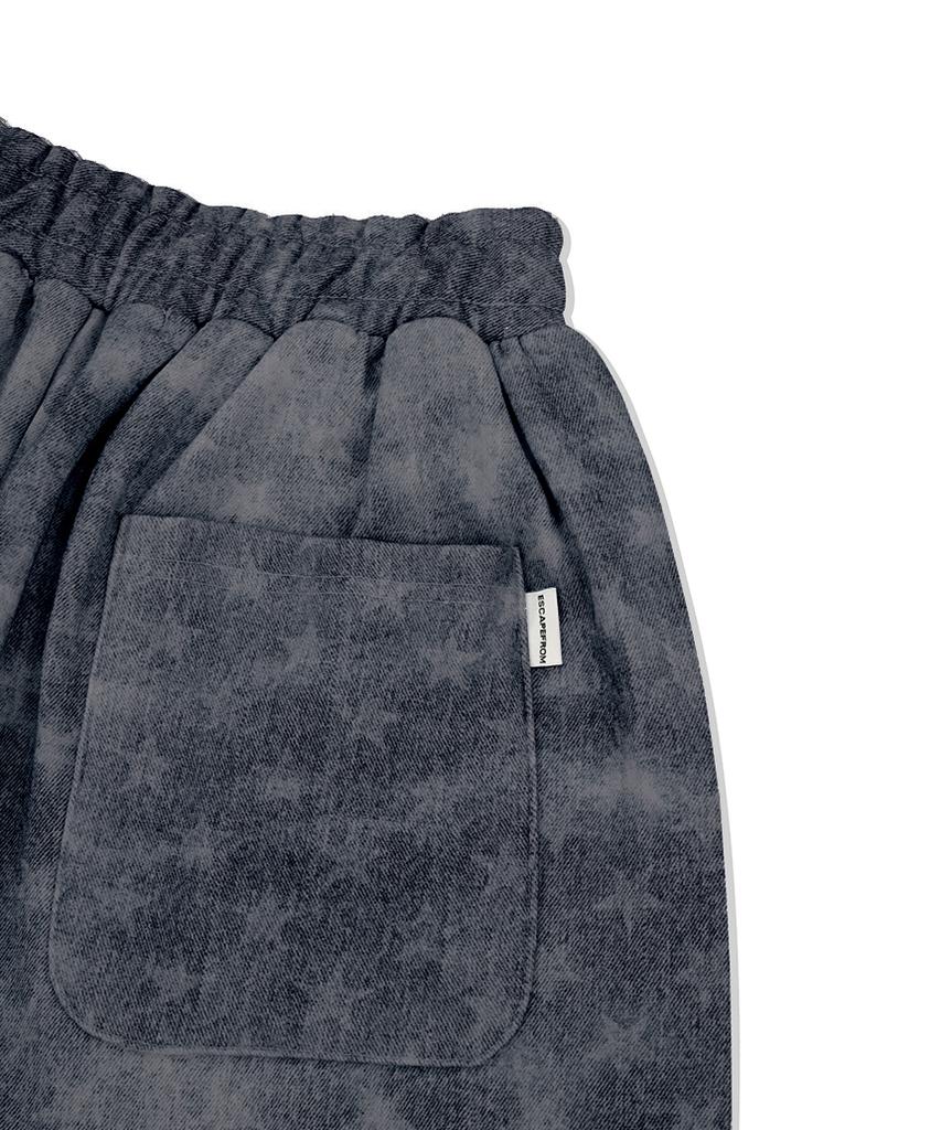 ESCAPEFROM Star Dark Blue Full Print Sweatpants