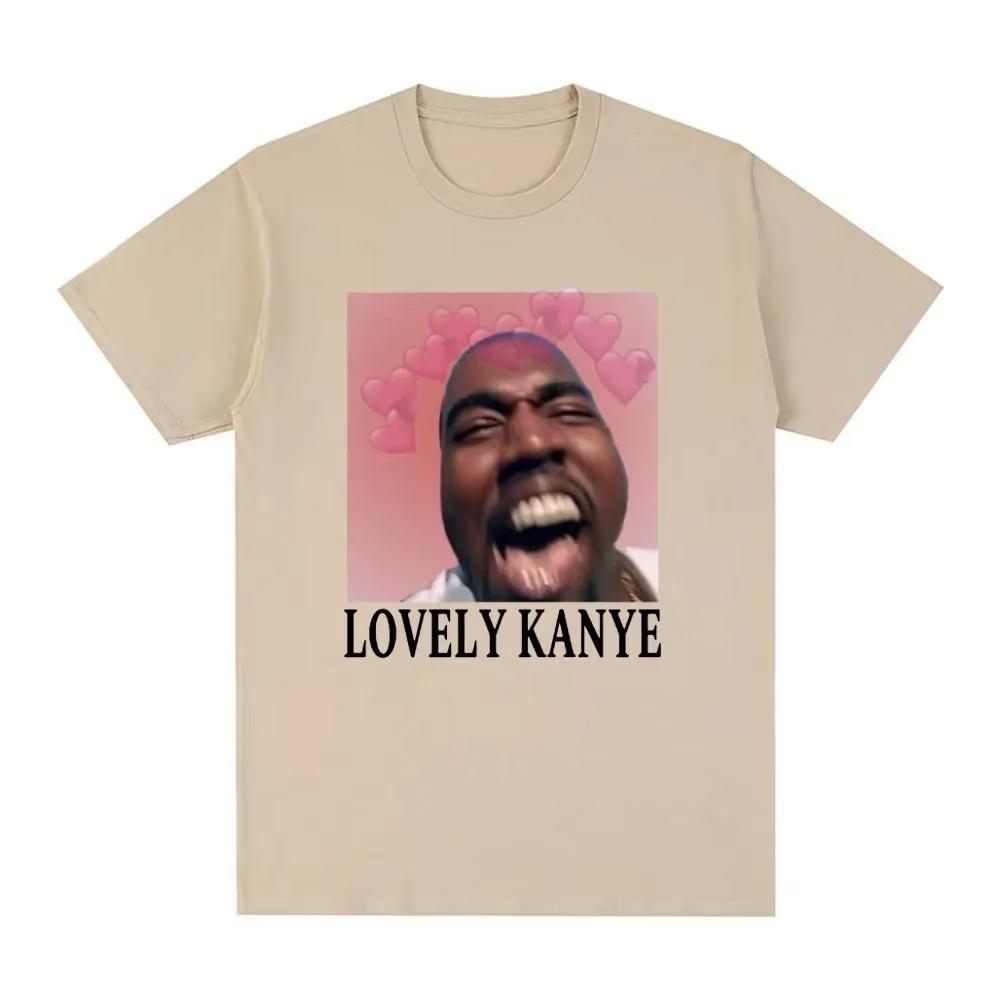 

Funny Lovely Kanye West Meme T-shirt Men Fashion Vintage Hip Hop T Shirt Casual Cotton Short Sleeve Oversized T-Shirts Unisex 4XL