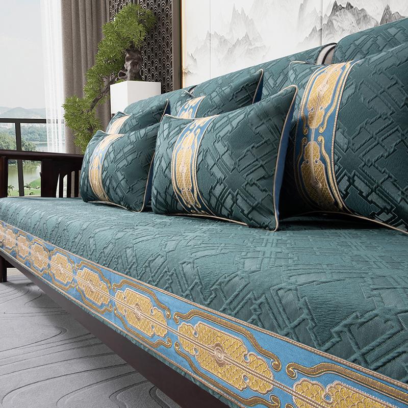 New Chinese Sofa Cushion Four Seasons Universal Sofa Cover Non-Slip Cover Cover Solid Wood Sofa Cushion