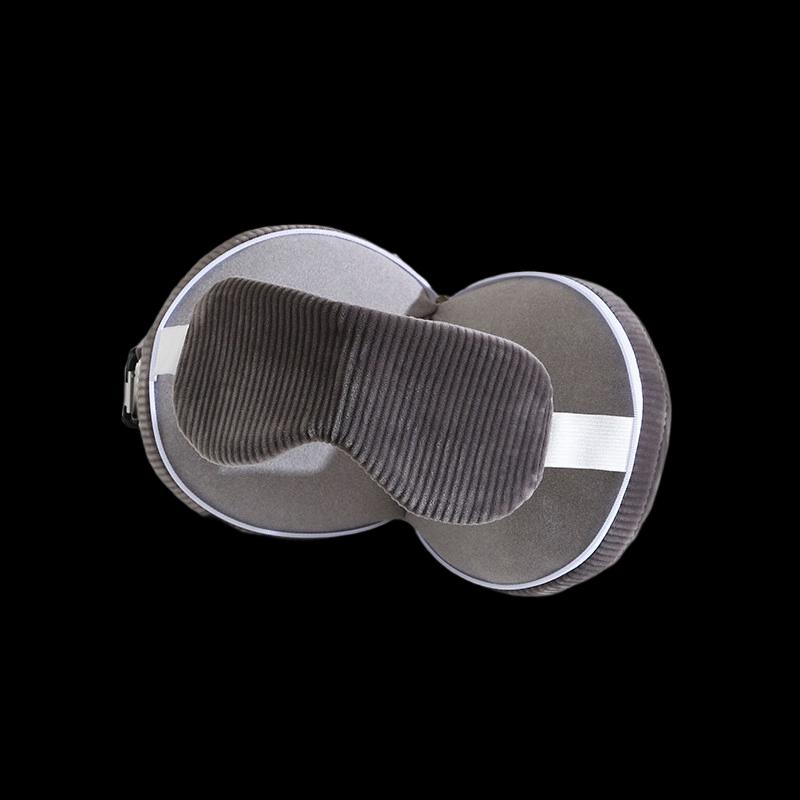 NuFeng 2-in-1 U-Shaped Travel Pillow with Eye Mask