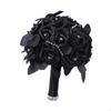 Artificial Rose Floral Picks with Black Leaves for Holiday Decorations