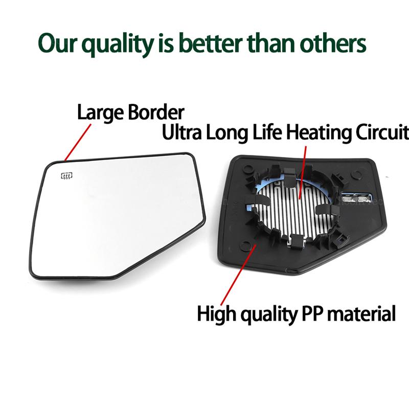 Side Heated Electric Wide Angle Wing Mirror Glass For Ford Explorer Mk4 2006-2010 Accessories Left or Right Side