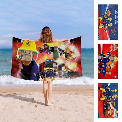 British Animated F-Fireman Sam Microfiber Beach Towel Absorbent Quick Dry Soft Yoga Swimming Resort Mountain Climbing Towel