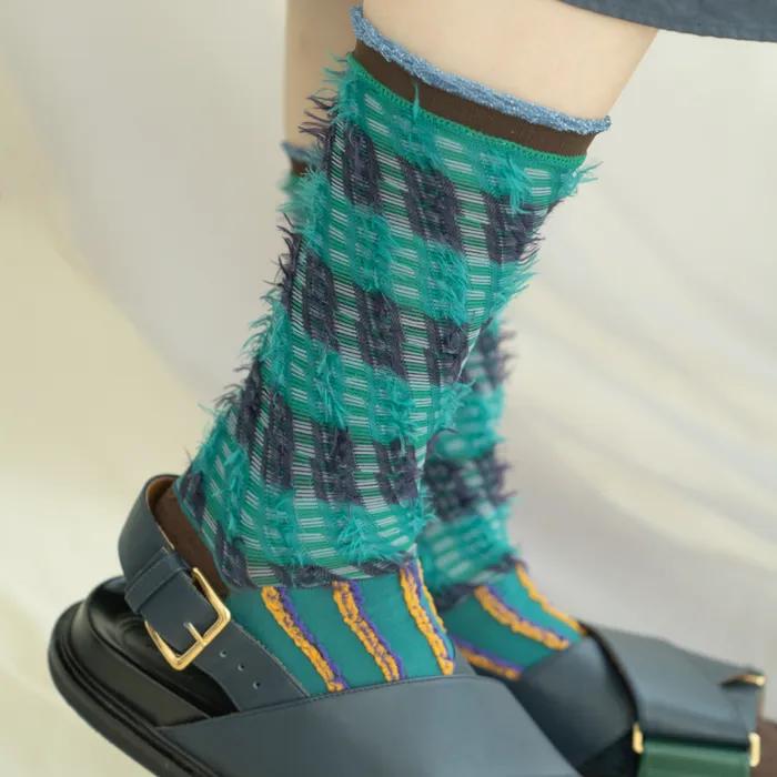 Mikeneko Tail Socks - Green [CQ-CT-20-1-N9M-060]
