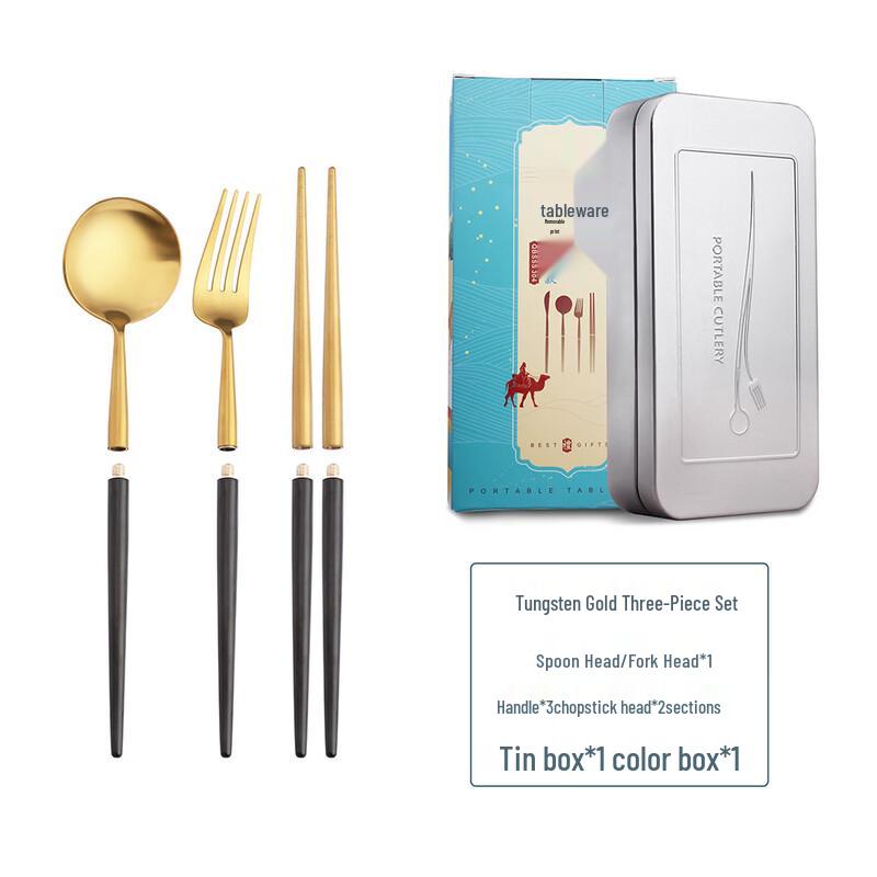 Detachable Portable Stainless Steel Cutlery Set