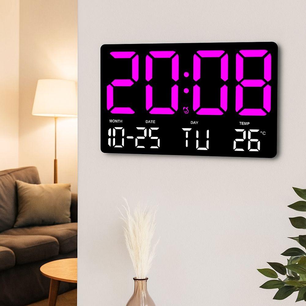 Date Display Electronic Alarm Clock Large Screen Display Digital Alarm Clock Home Decor