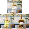 Plush Hamburger Dog Keychain With Pp Cotton Filling For Kids And Adults