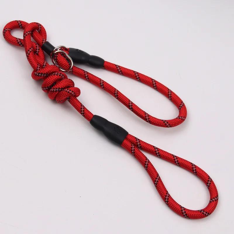 Reflective Pad Big Dog Leash for Training Walking Pet P Chain for Medium Large Dogs Malinois Collie Leashes Mascotas Accessories
