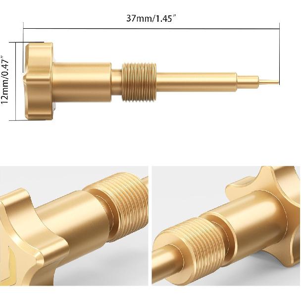 NICECNC Motorcycle Air Fuel Mixture Screw Compatible with Honda XR650L 1993 1994 1995 1996 1997 1998 1999 2000 2001 2002 2003-2024, CNC Machined