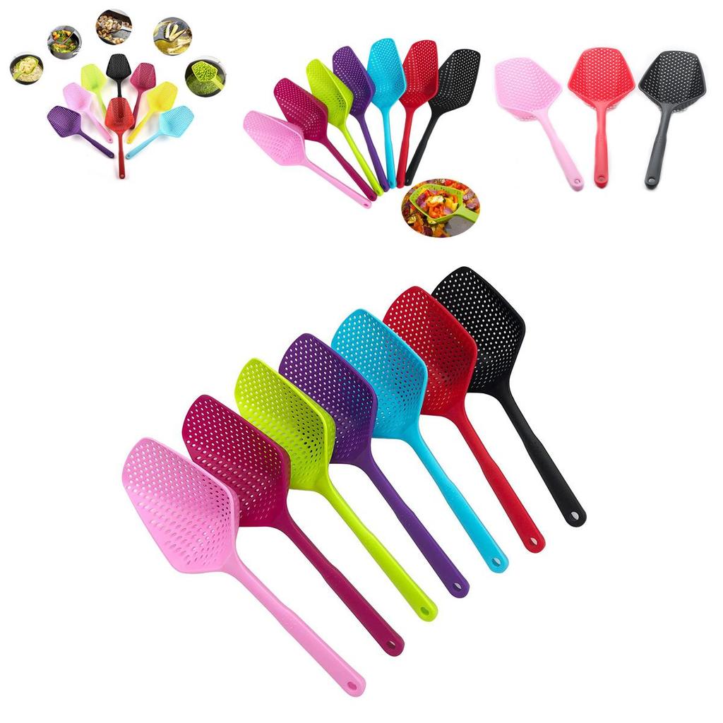 Premium Quality Cooking Shovel Vegetable Strainer Scoop Nylon Spoon Colander For Effortless Kitchen Use