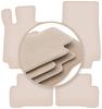 PREMIUM Beige Floor Mats For: Mercedes C W205 with Footrest Station Wagon, Sedan 2015-