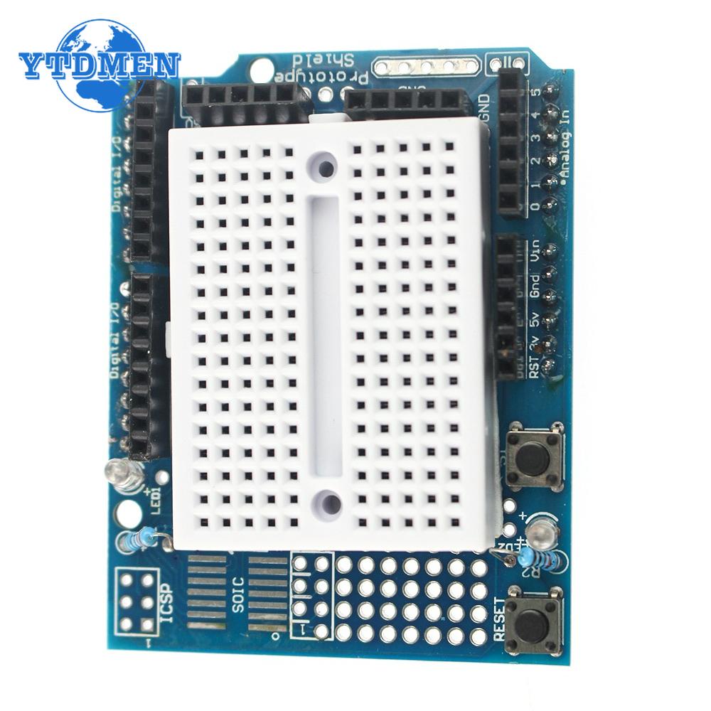 UNO Proto Shield Prototyp-Erweiterungsplatine mit SYB-170 Mini-Steckplatine für Arduino
