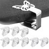 AEE4-Table Cloth Clip Stainless Steel Outdoor Tablecloth Clip Clamp For Fixing Thick And Thin Tablecloth