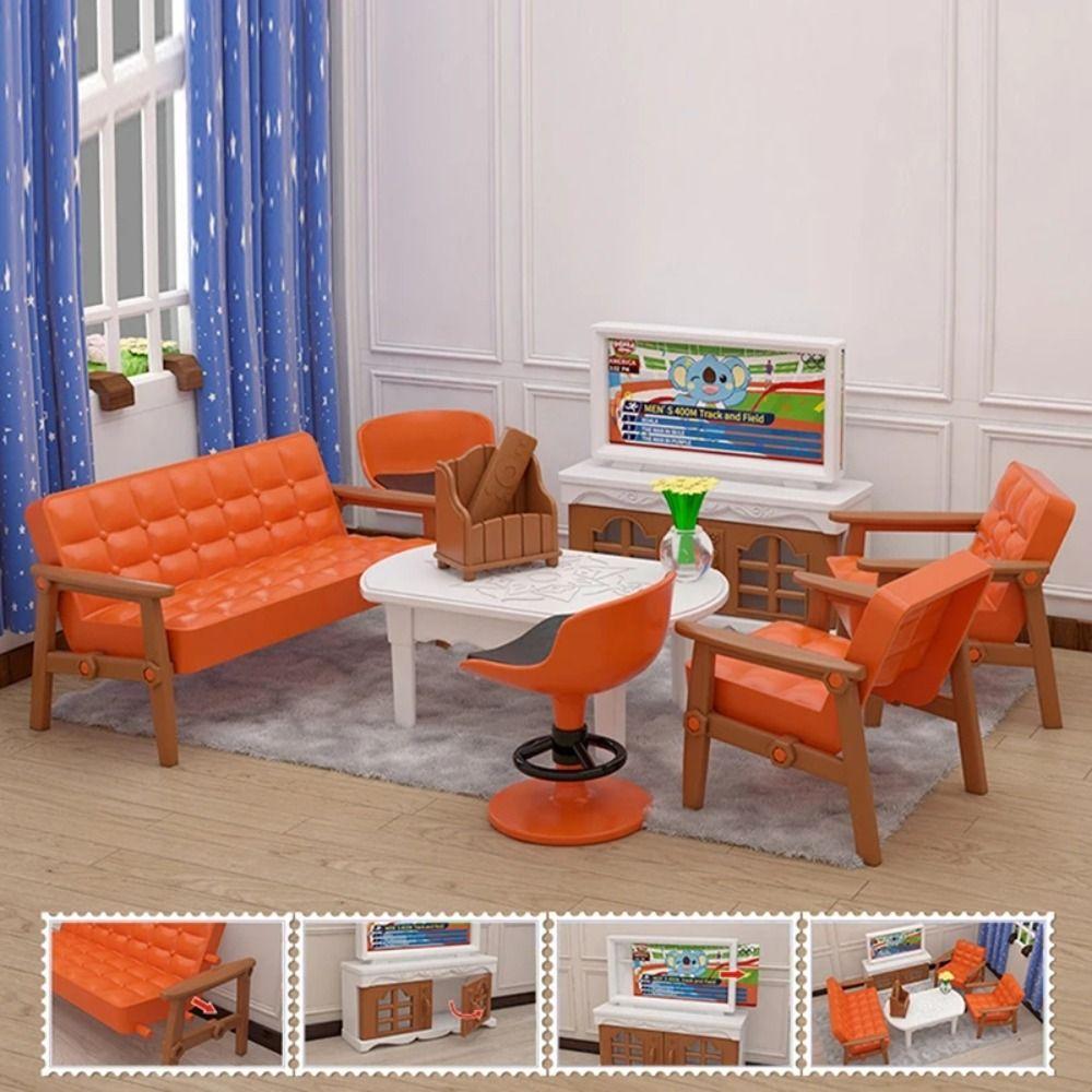 Micro Model Dollhouse Furniture Bedroom Living Mini Furniture Toys Miniature Furniture  Girl Gift