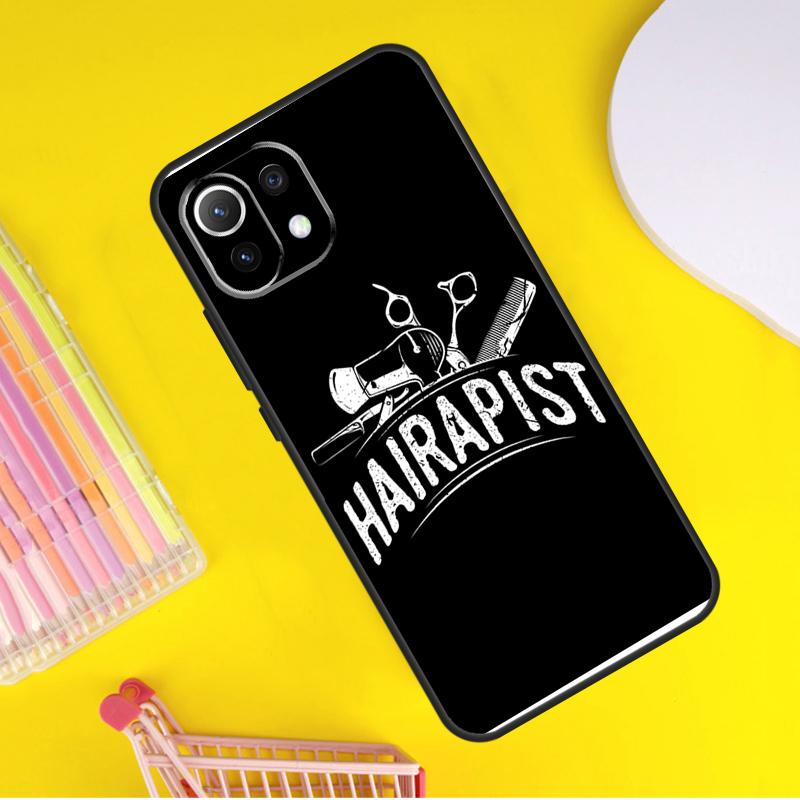 

Hairdresser Barber Scissors Cover For Xiaomi 14 13 Ultra 11T 12T 13T 14T Pro POCO X7 Pro X3 X5 F3 F5 F6 M6 X6 Pro Case POCO F5