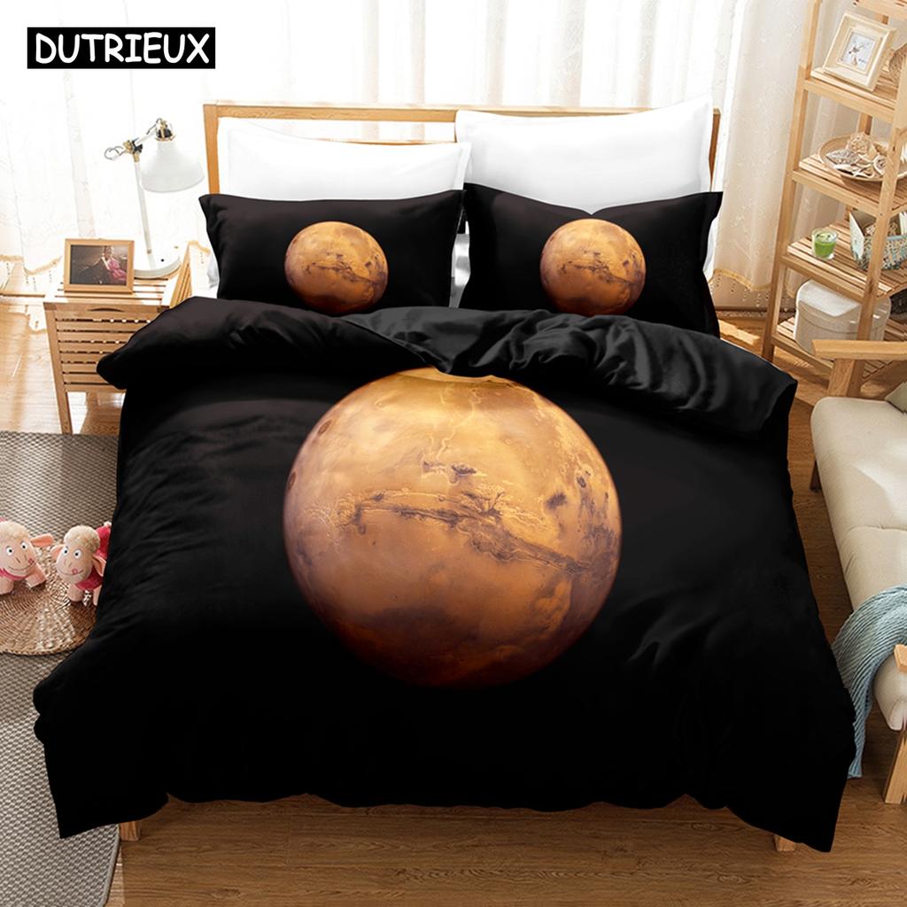 3D Planet Bedding Sets Duvet Cover Set With Pillowcase Twin Full Queen King Bedclothes Bed Linen