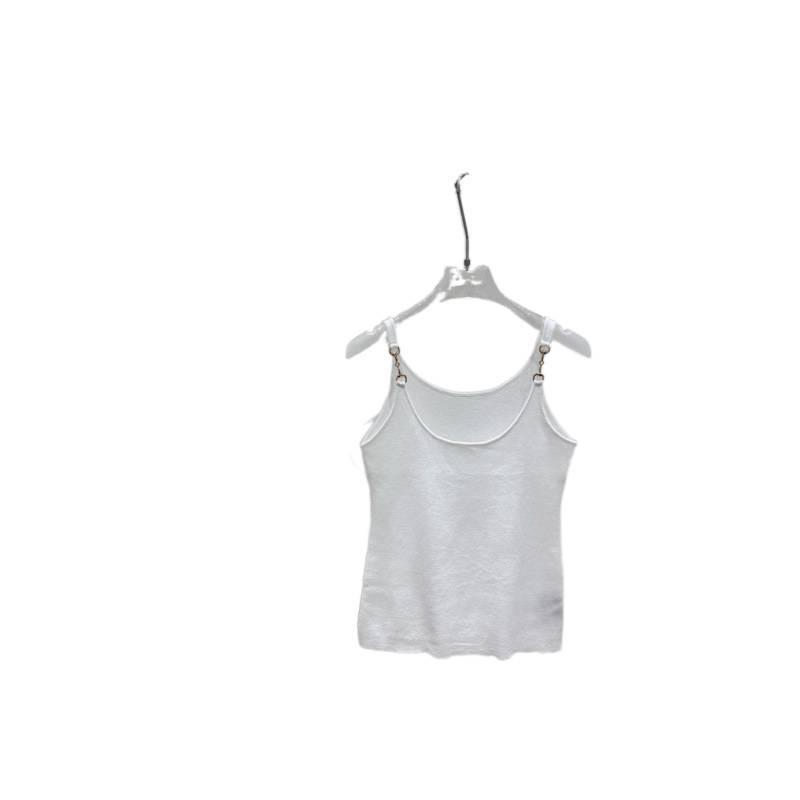 Premium Metal Buckle Knit Camisole - Casual, Slimming, Versatile Top