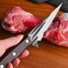 Kitchen Boning Knife Forged Meat Cleaver Butcher Knife with Wood Handle Peeling Cutter Fishing Utility Knife with Gift Sheath