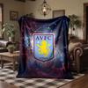 Aston Villa Fußball Druck Flanell Decke Weich Warm Sofa Bett Überwurf für Zuhause Büro Schlafzimmer