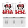 Mickey Minnie Tecknad Kuddfodral Polyester Kuddfodral Dekorativt Kuddfodral Cover Hem Dragkedja 18'