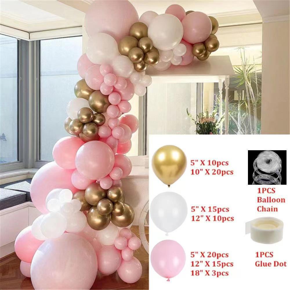 Elegant Birthday and Wedding Balloon Set - High-End Latex and Arch Decorations for Special Occasions