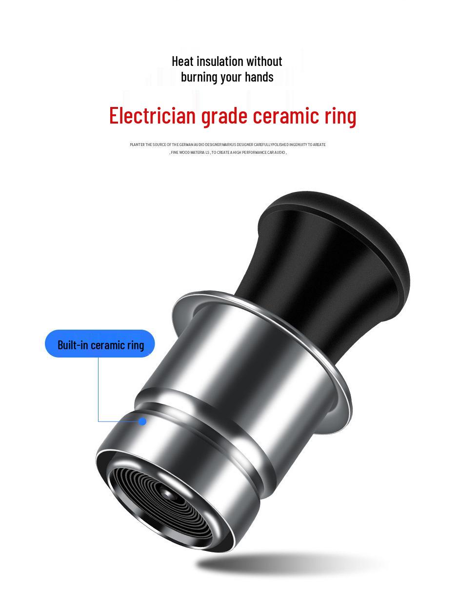 

Универсальный 12В Металлический прикуриватель для автомобиля и мотоцикла с быстрым нагревом и логотипом на заказ No Logo чёрный