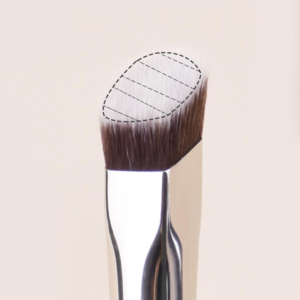 Schräge Liquid-Puder-Kontur-Make-up-Pinsel, Cremiger Rouge-Pinsel, Flüssigfoundation-Verblendpinsel, Schräge Professionelle Schönheitswerkzeuge