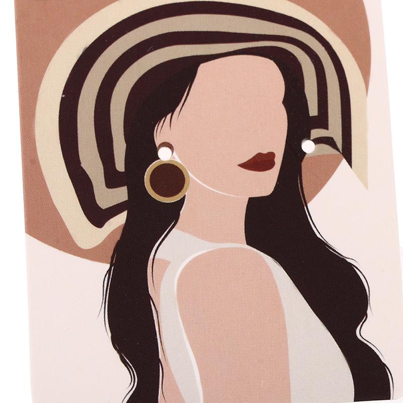 50 Pcs Earring Display Card Ear Studs Necklace Jewelry Display Holder