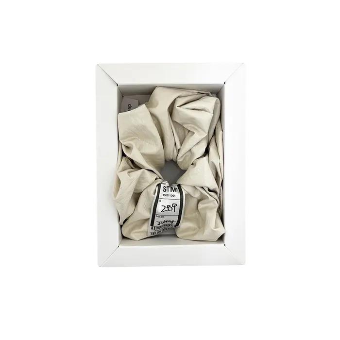 NO.289 [IVORY] SCRUNCHY HAIR Enamel Lambskin Scrunchie