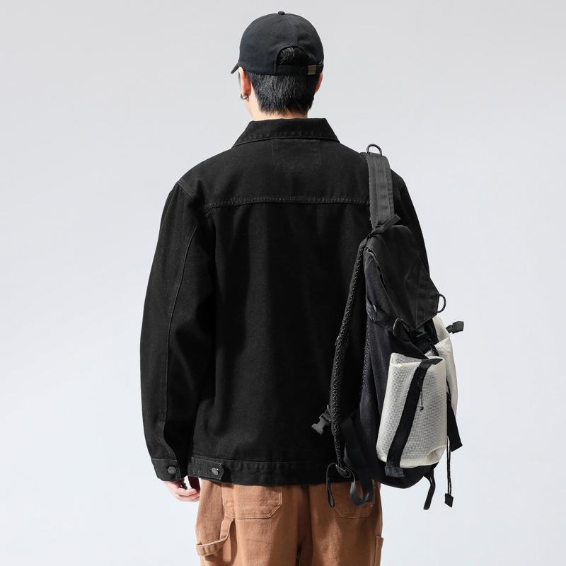 New Denim Jacket Men's Spring Loose Casual Korean Version Trendy Handsome Men's Clothes Trendy Jacket